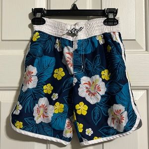 Little boys Gymboree swim trunks small-5/6